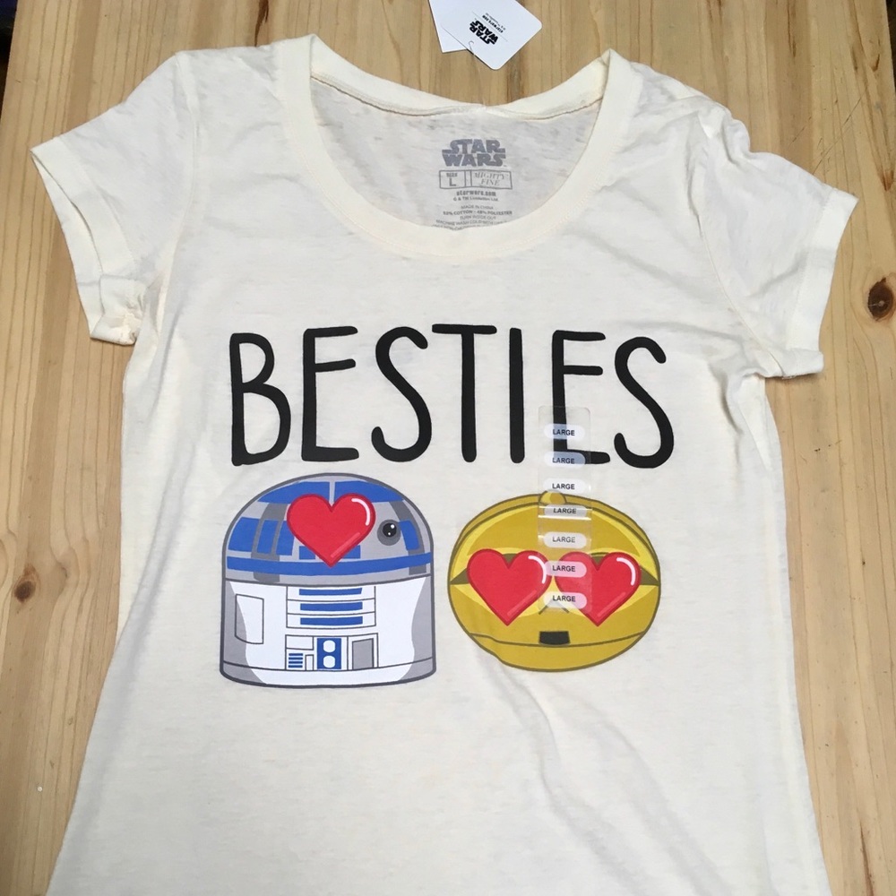 Women’s light weight T “Besties” large